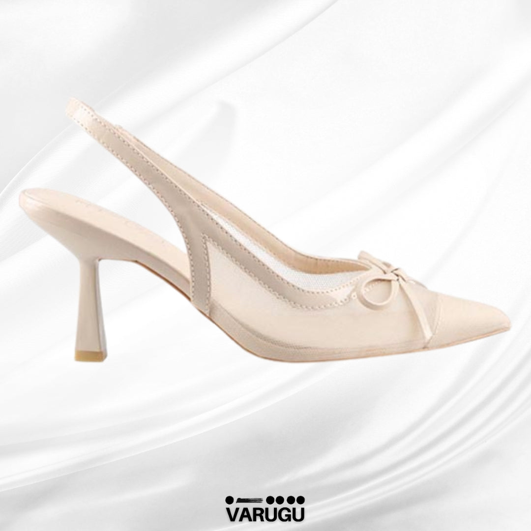 Zapatillas de punta nude con lazo
