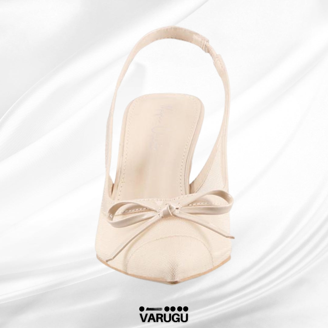 Zapatillas de punta nude con lazo
