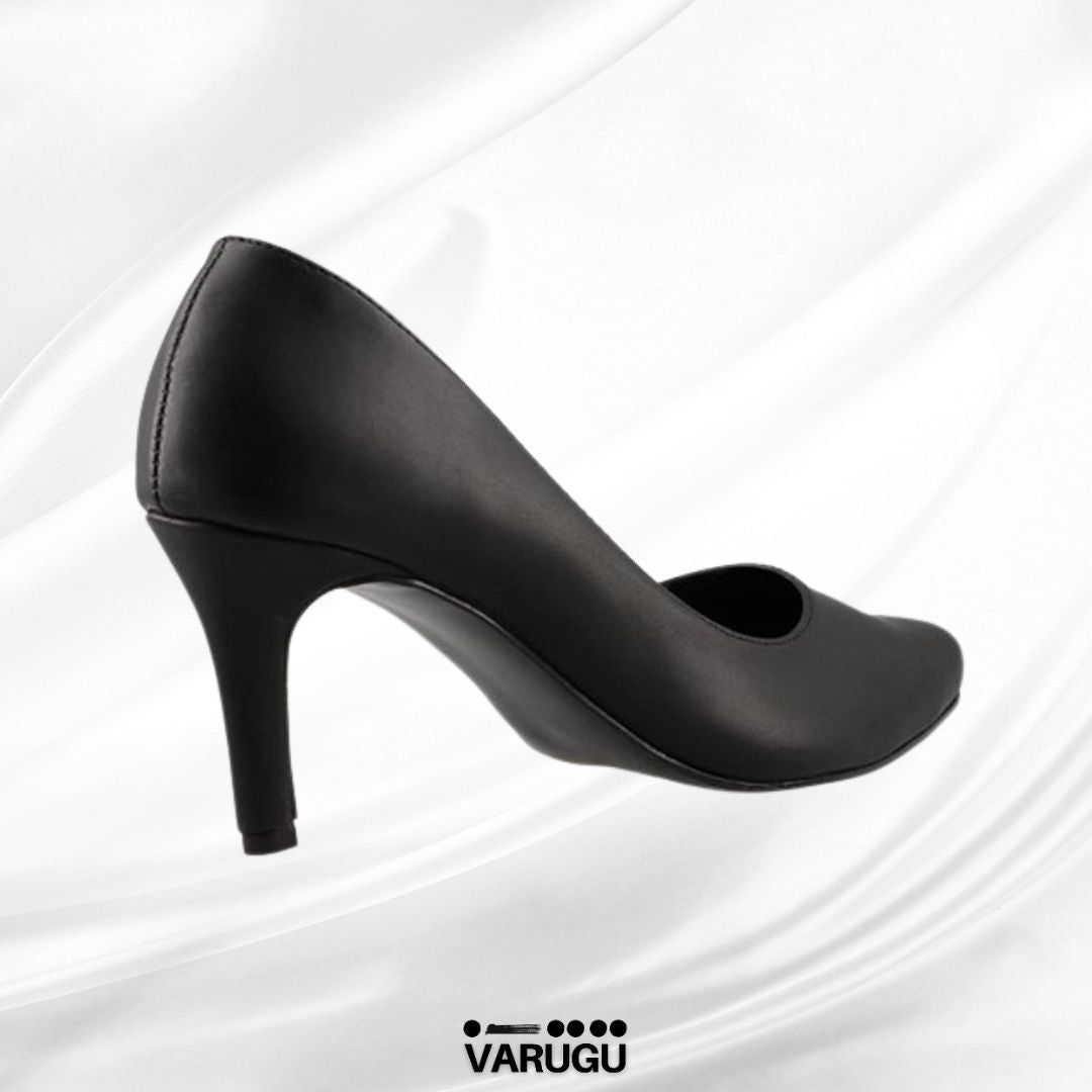 Tacones bajos color negro bonitos