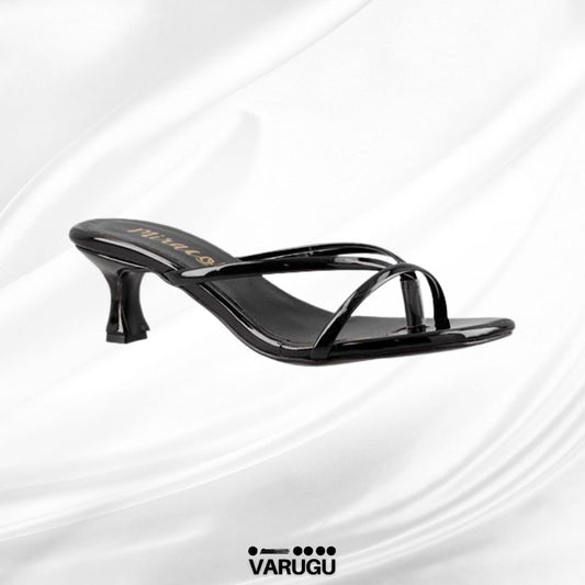 Tacones negros cómodos tacón bajo