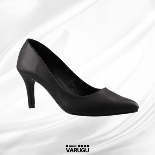 Tacones bajos color negro bonitos