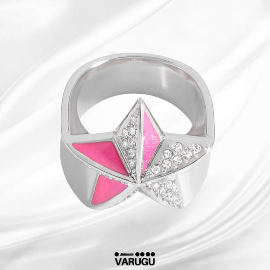 Anillo plata con rosa - Paris Hilton