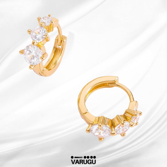 Arracadas Huggies - Baño de Oro