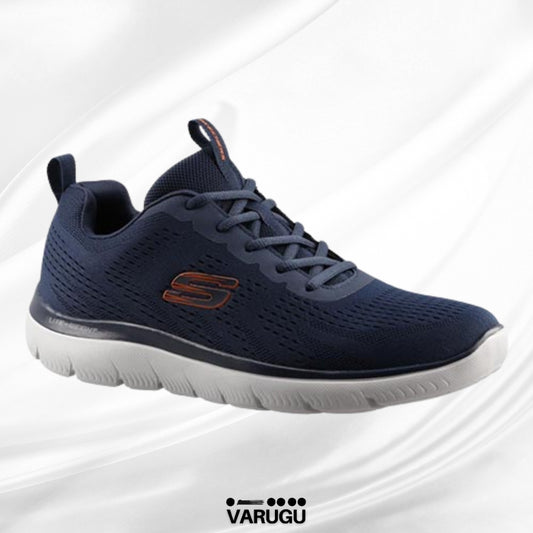 Tenis deportivo acolchados SKECHERS SPORT azul marino para caballero