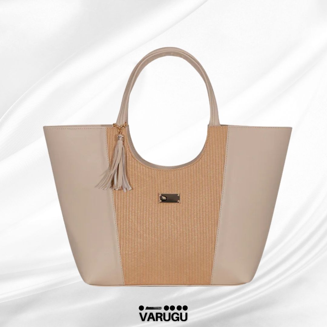 Bolsa  con textura en líneas