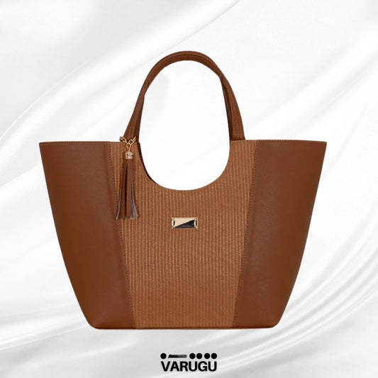 Bolsa  con textura en líneas