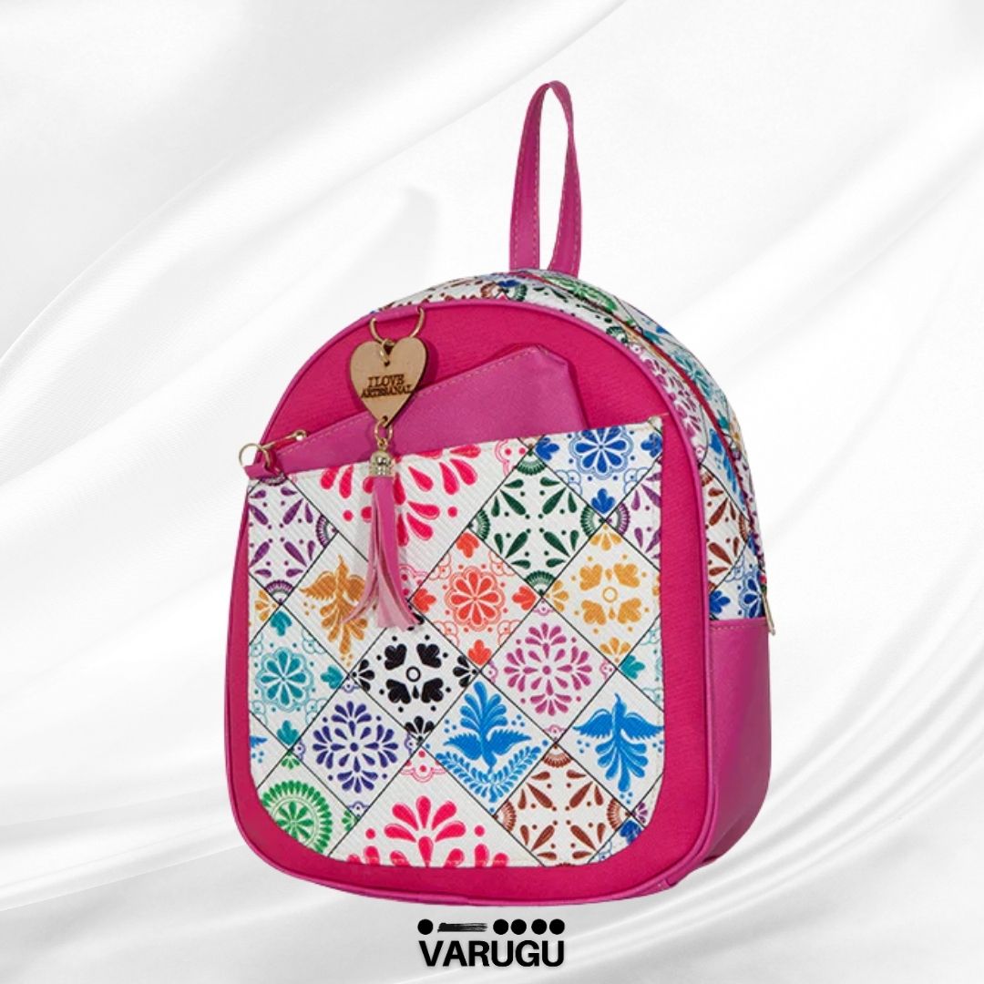 Mochila  con estampado de flores