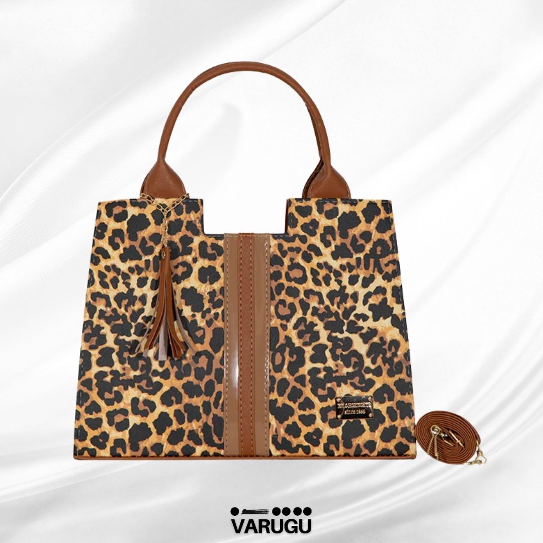 Bolsa con estampado de leopardo
