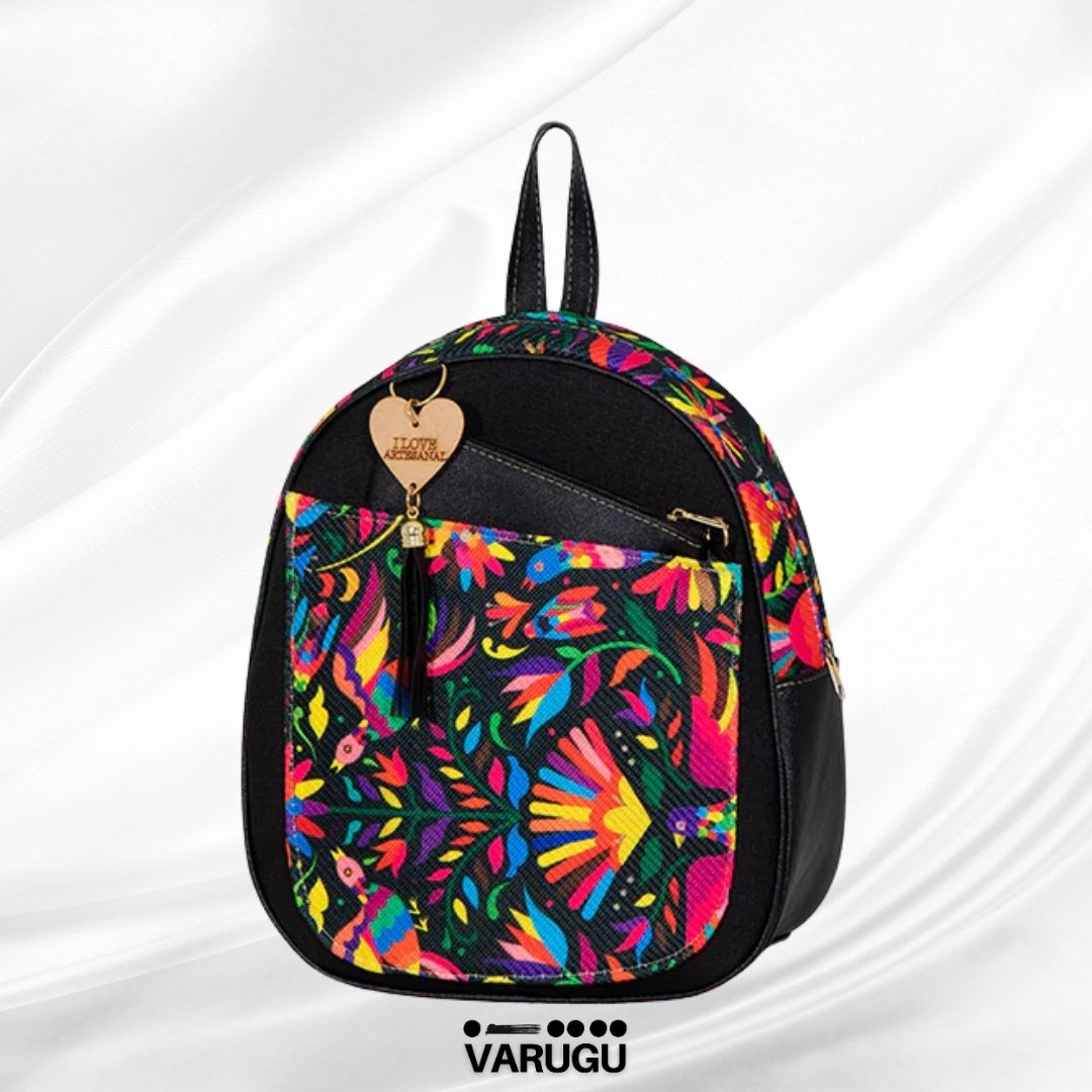 Mochila  con estampado de flores