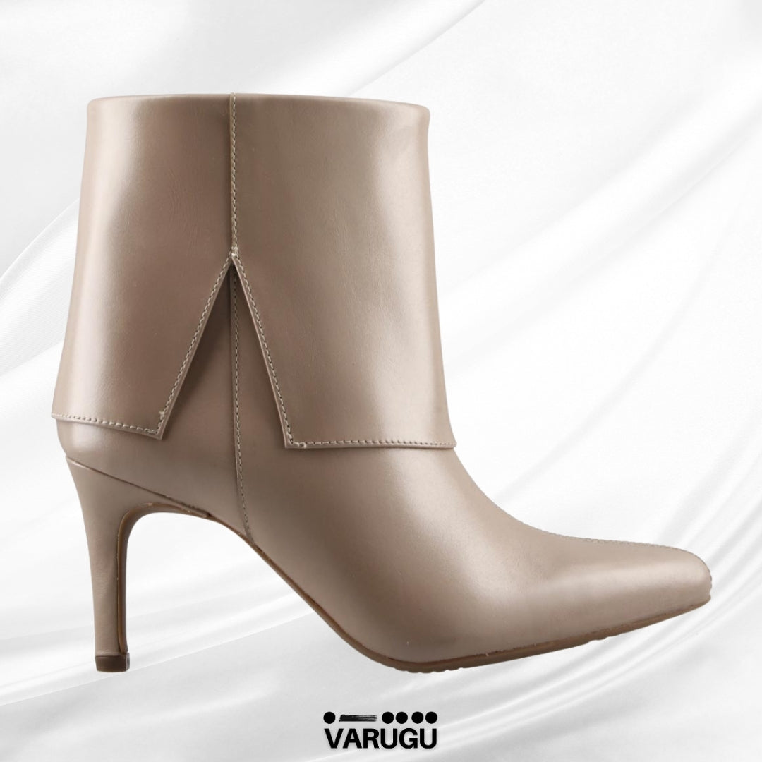 Botines de piel Flexi beige de mujer