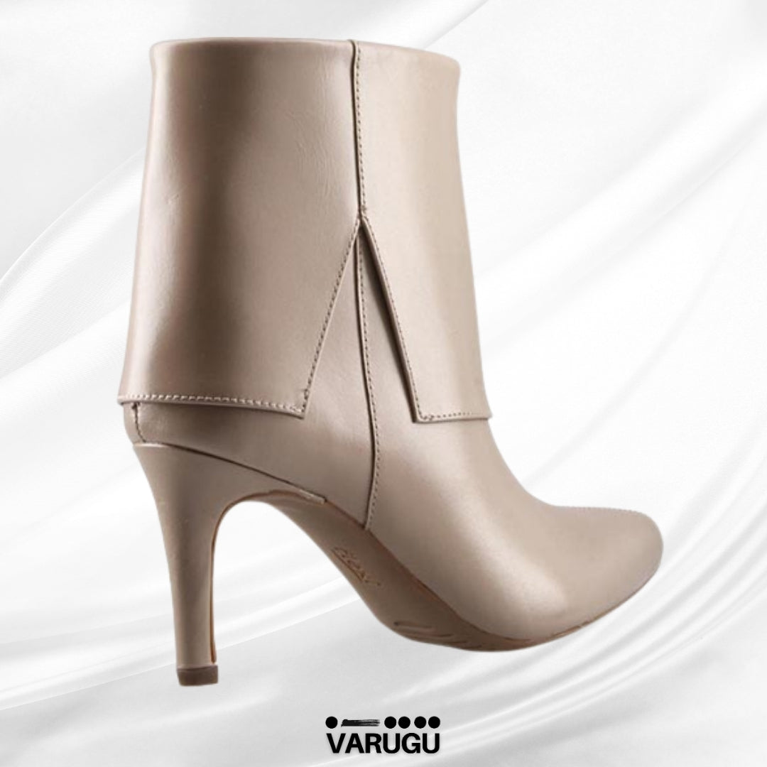 Botines de piel Flexi beige de mujer