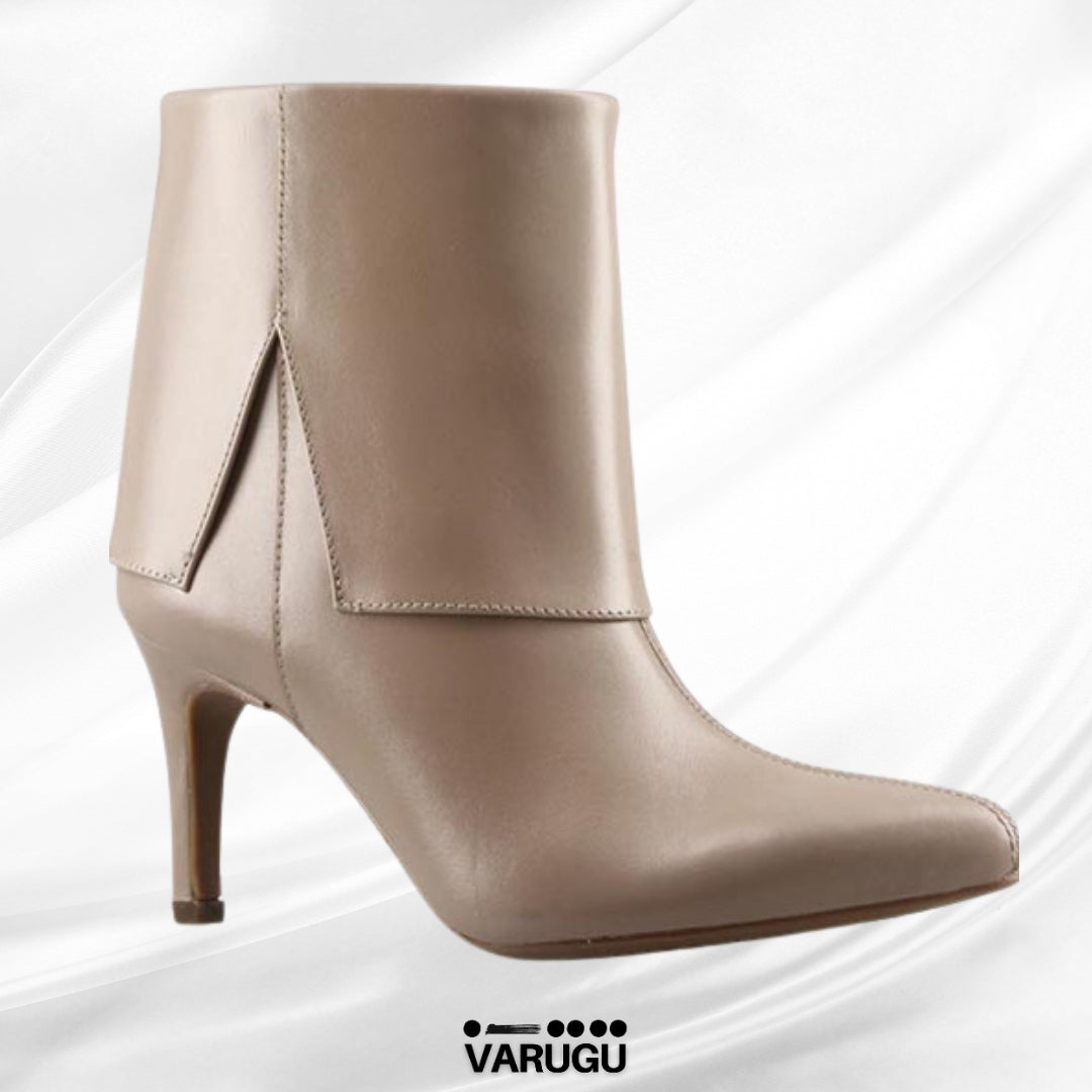 Botines de piel Flexi beige de mujer