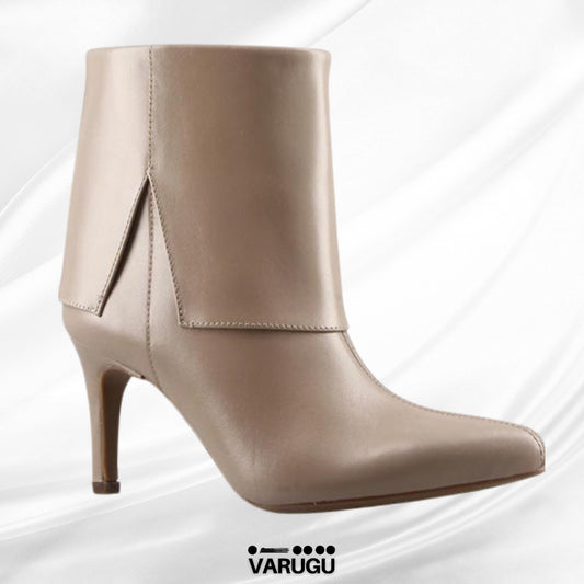 Botines de piel Flexi beige de mujer