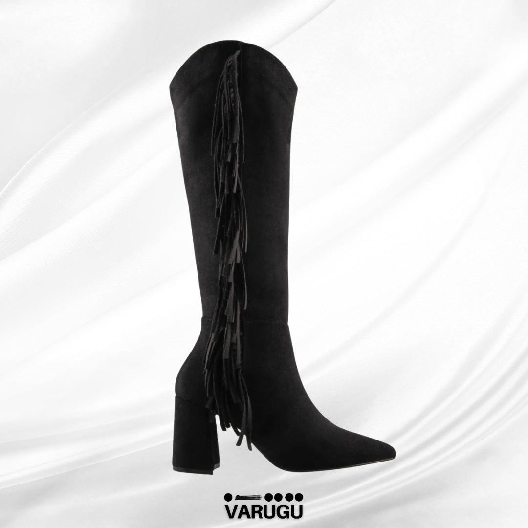 Botas negras largas para mujer