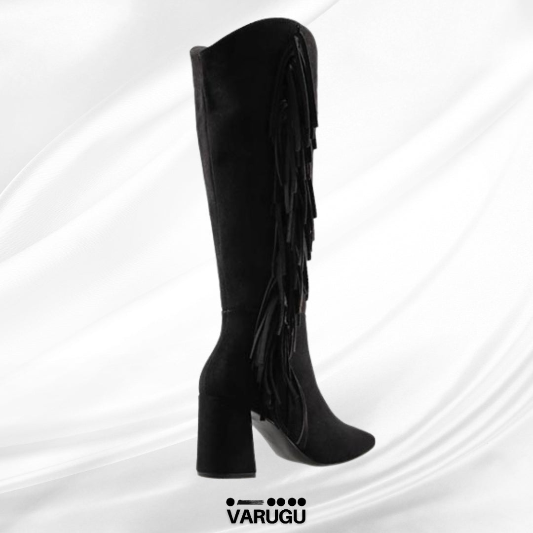 Botas negras largas para mujer