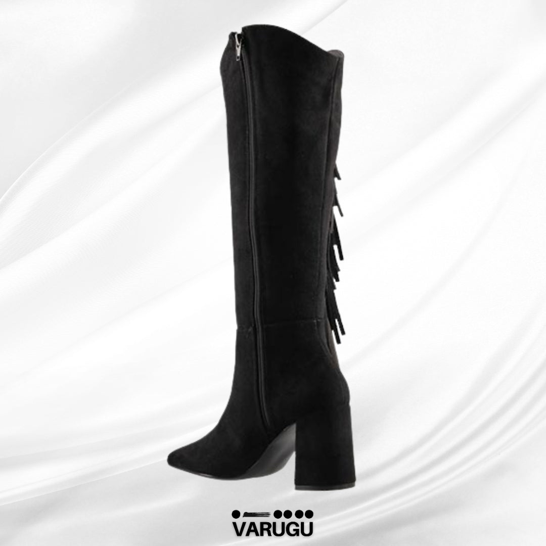 Botas negras largas para mujer