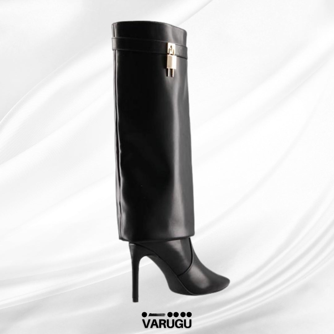 Botas largas de dama con diseño elegante