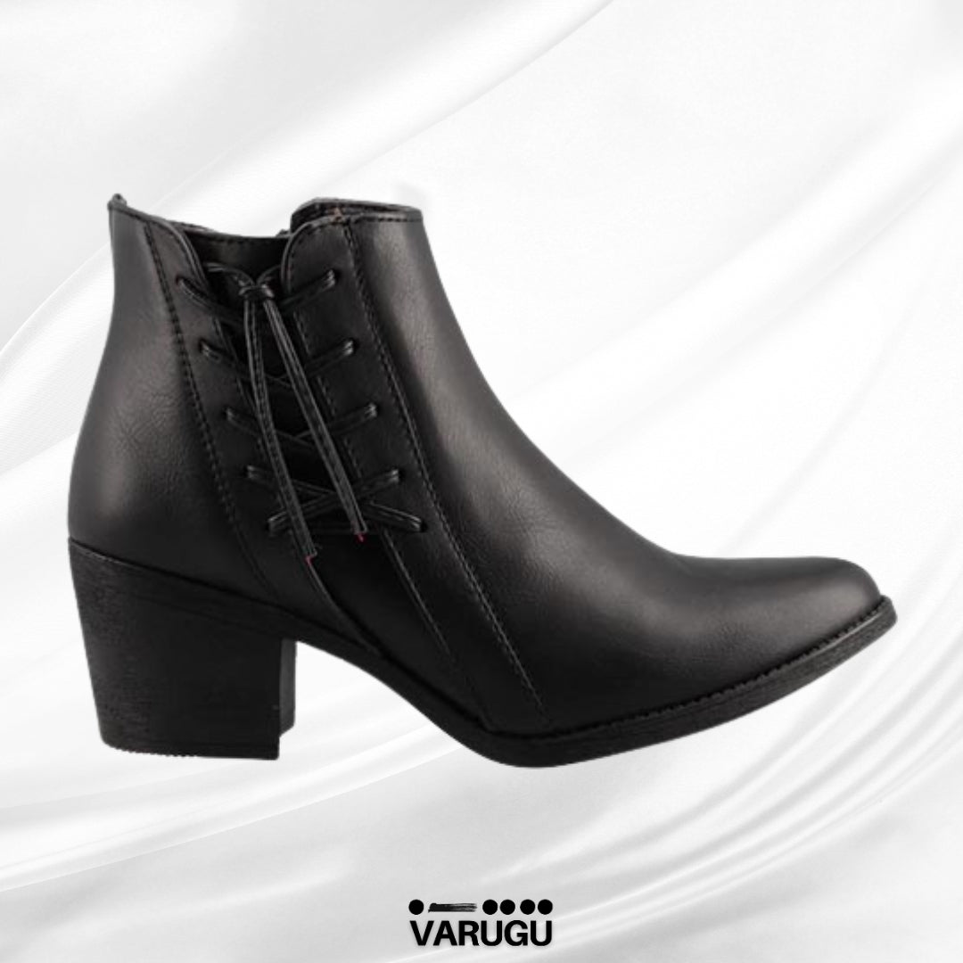 Botas negras de vestir con cierre para dama