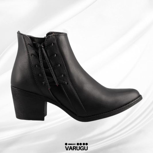 Botas negras de vestir con cierre para dama