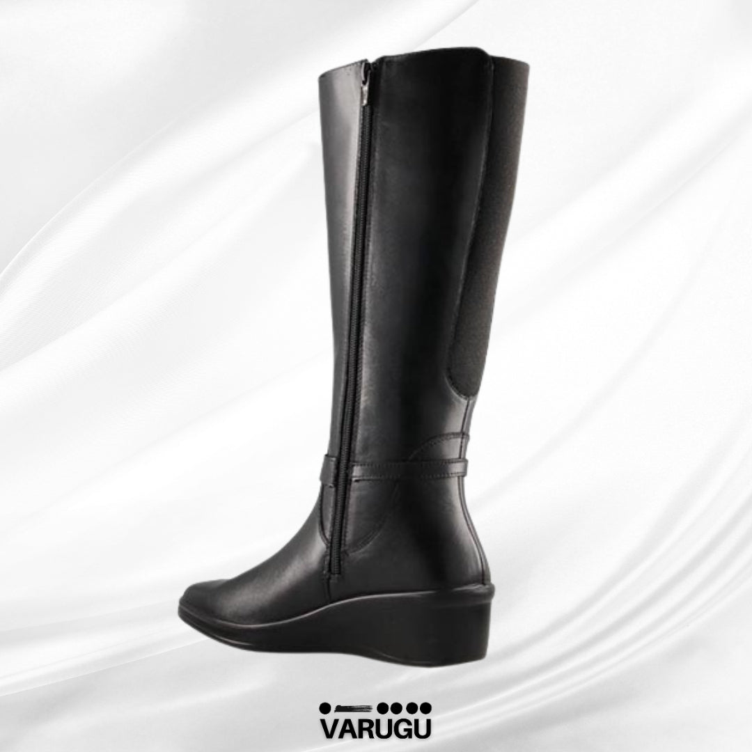 Botas de flexi color negro de piel largas