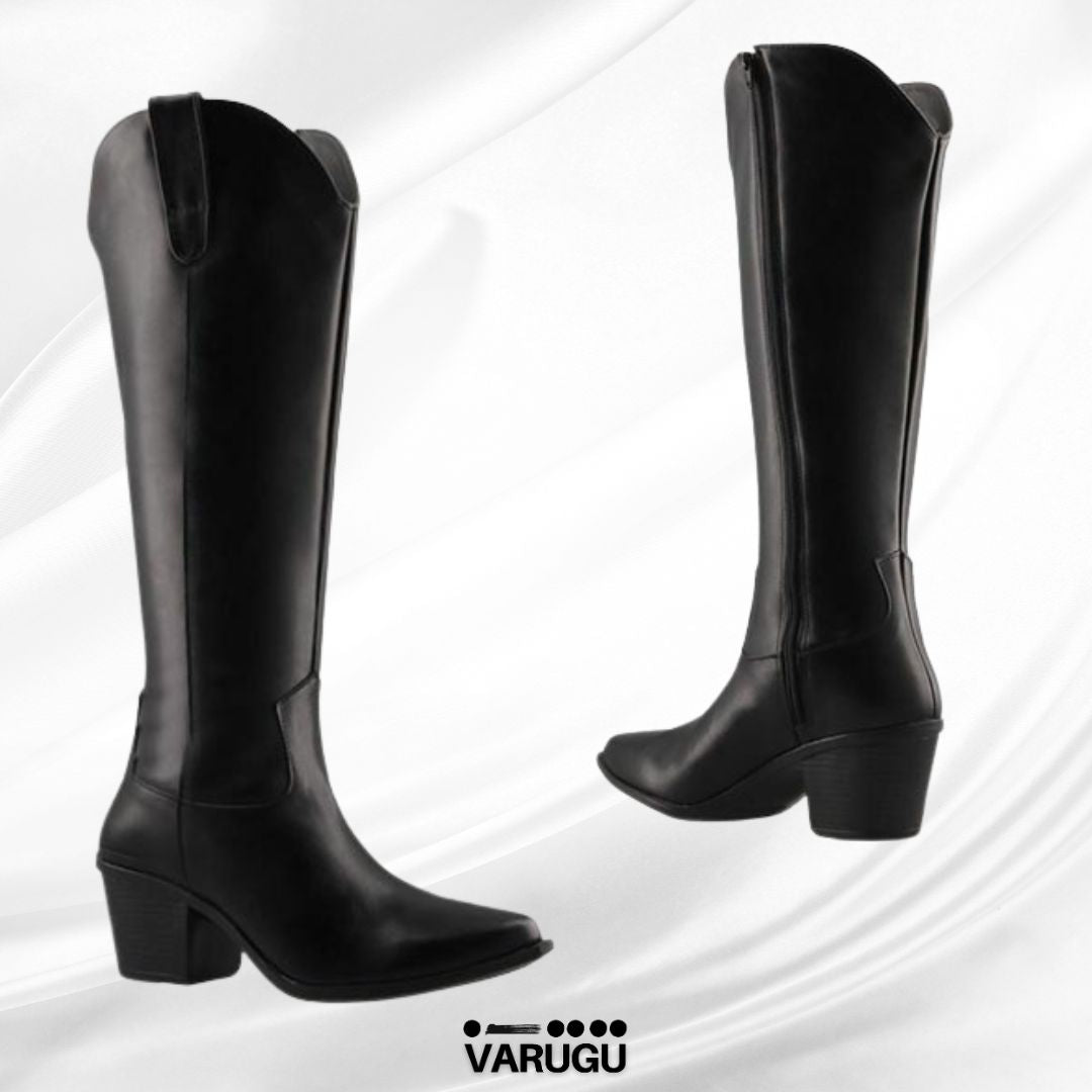 Botas negras largas para mujer