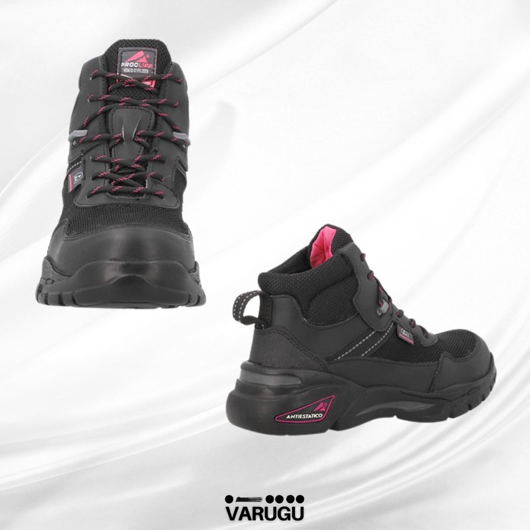Botas con puntera de protección para dama
