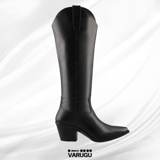 Botas negras largas para mujer