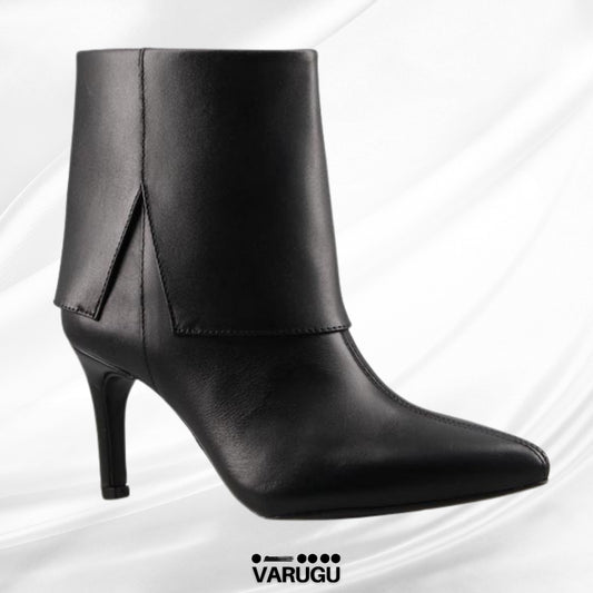 Botines Flexi de piel color negro de mujer