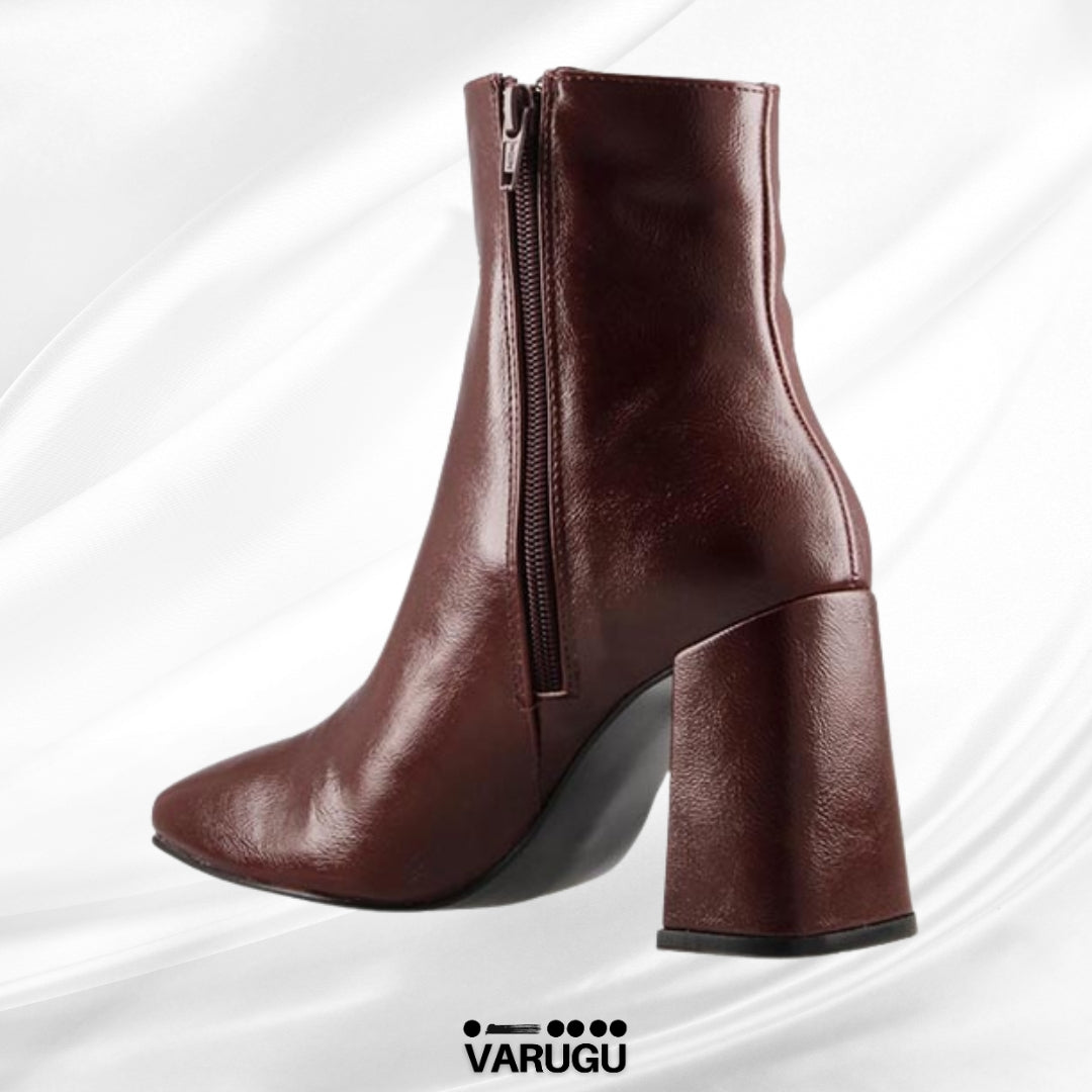 Botines color vino para mujer