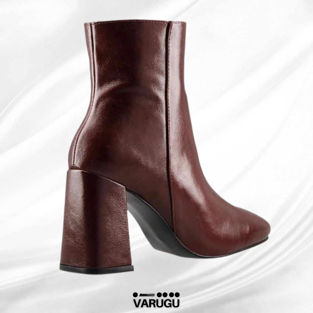 Botines color vino para mujer