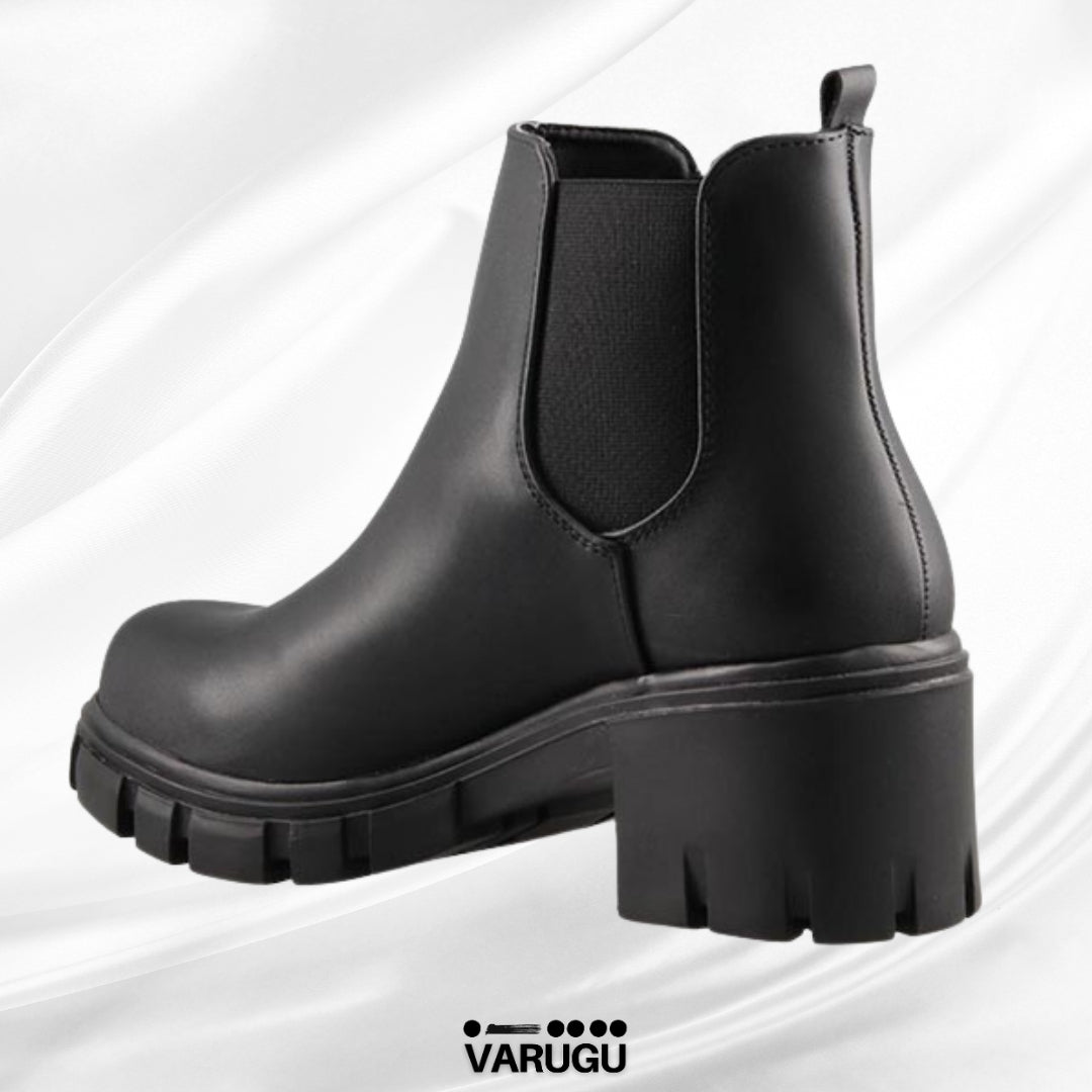 Botines tacón grueso y bajo de dama