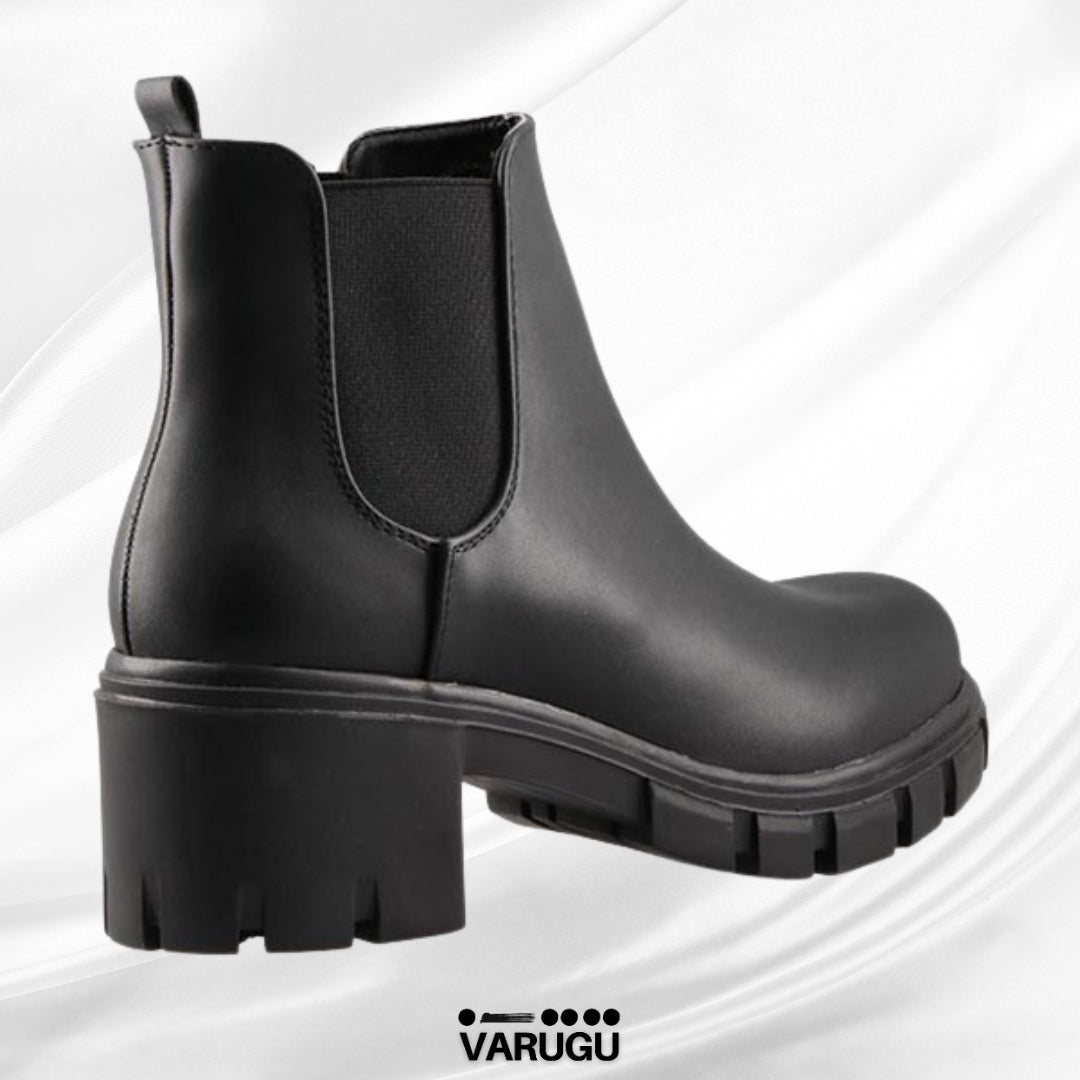 Botines tacón grueso y bajo de dama