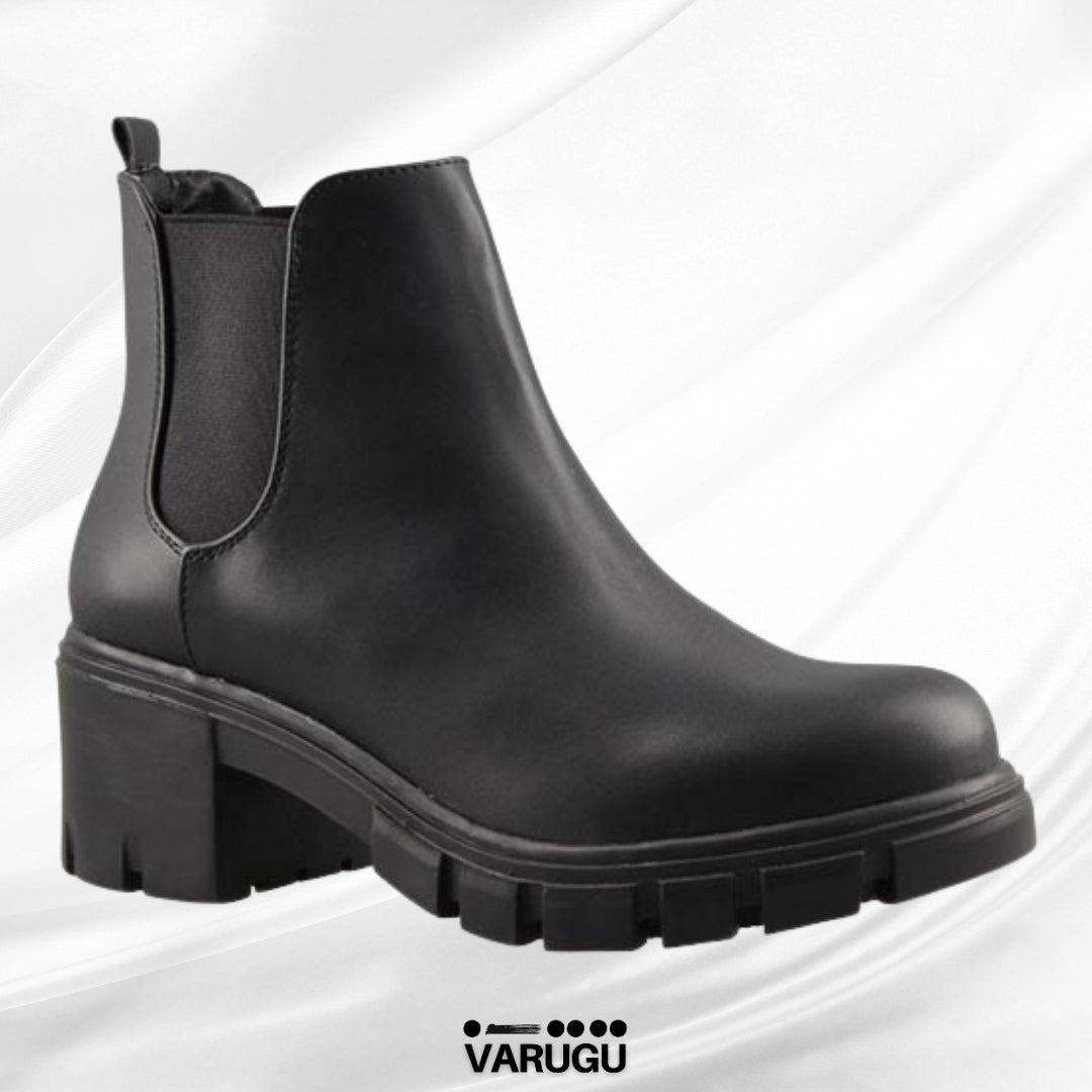 Botines tacón grueso y bajo de dama