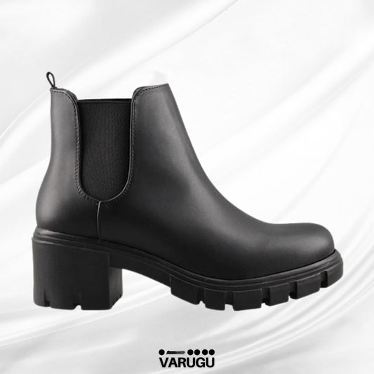 Botines tacón grueso y bajo de dama