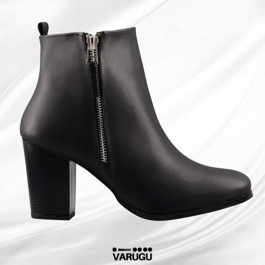 Botines color negro con cierre dama