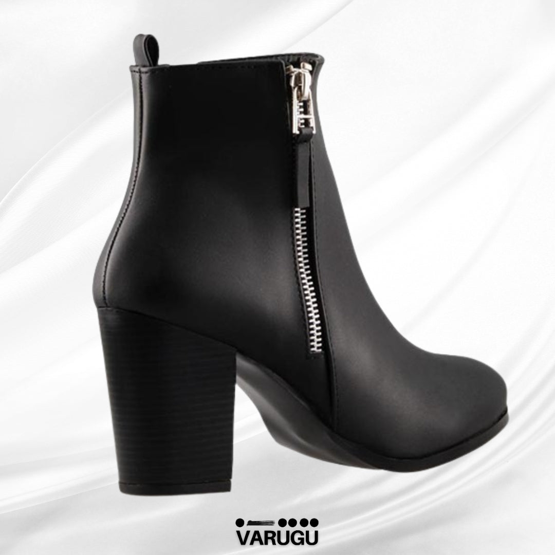 Botines color negro con cierre dama