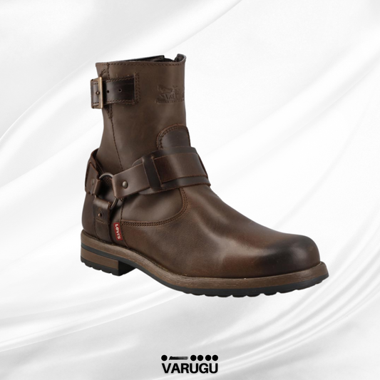Botines LEVIS café de piel finos