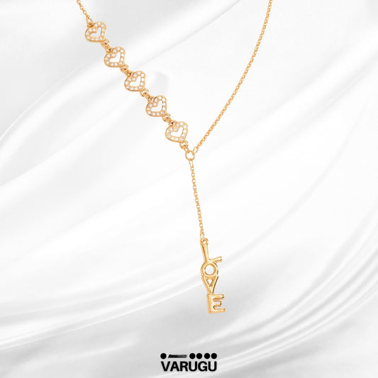 Collar largo love oro - Paris Hilton
