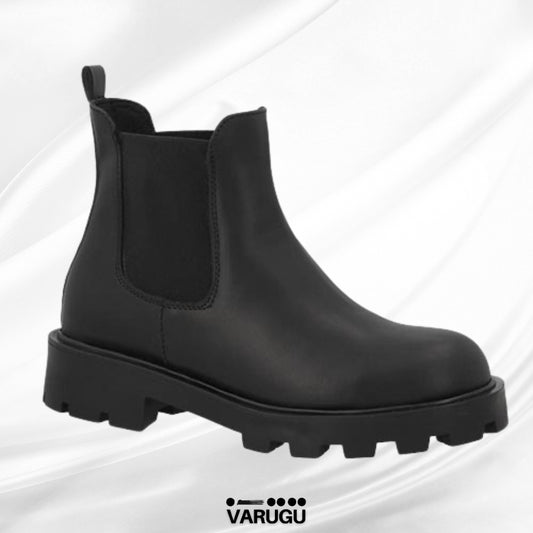 Botas negras con ajuste elástico