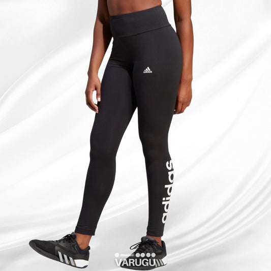 Leggings deportivos ADIDAS | Ajuste perfecto | Negro con blanco
