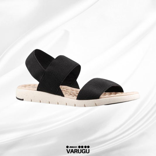 Sandalias negras con plantilla acolchada