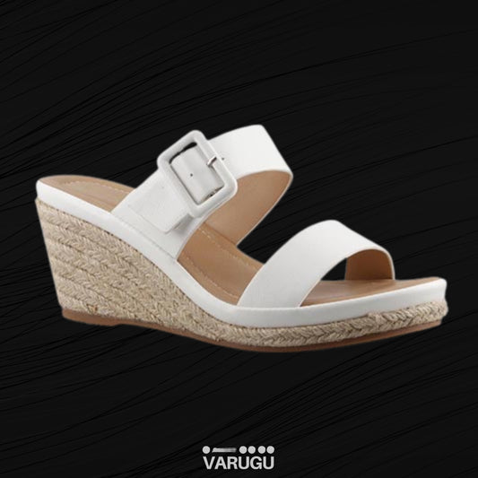 Sandalias blancas con plantilla acolchonada