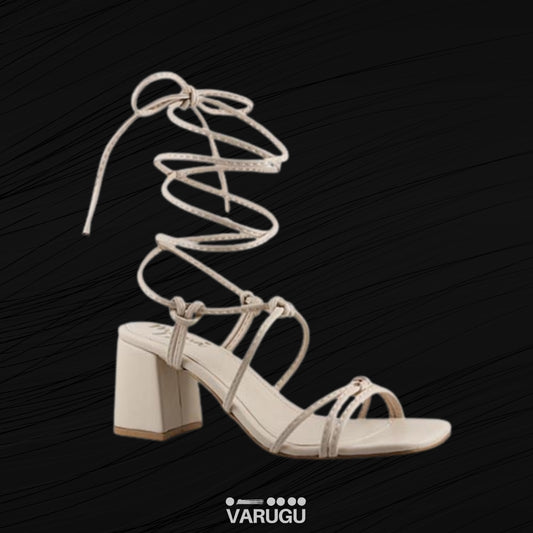 Zapatillas tiras largas pantorrilla