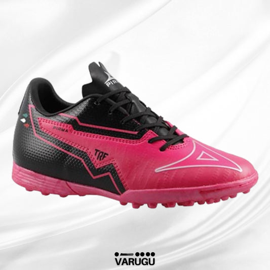Tenis de Fútbol PIRMA negro con magenta para mujer