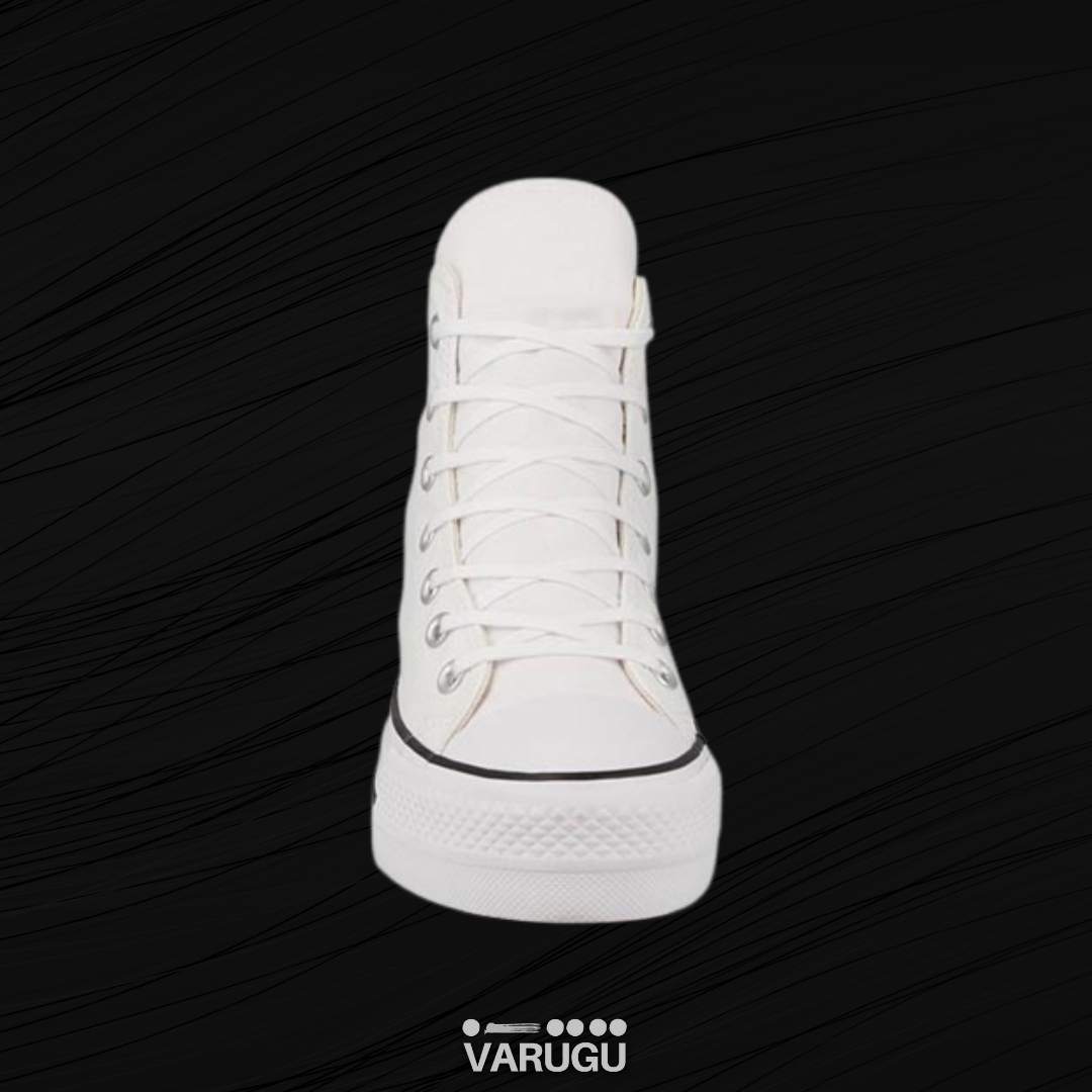 Tenis CONVERSE blancos tipo botín para mujer