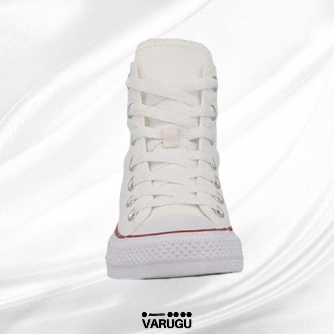 Tenis blancos CONVERSE botín mujer con franjas