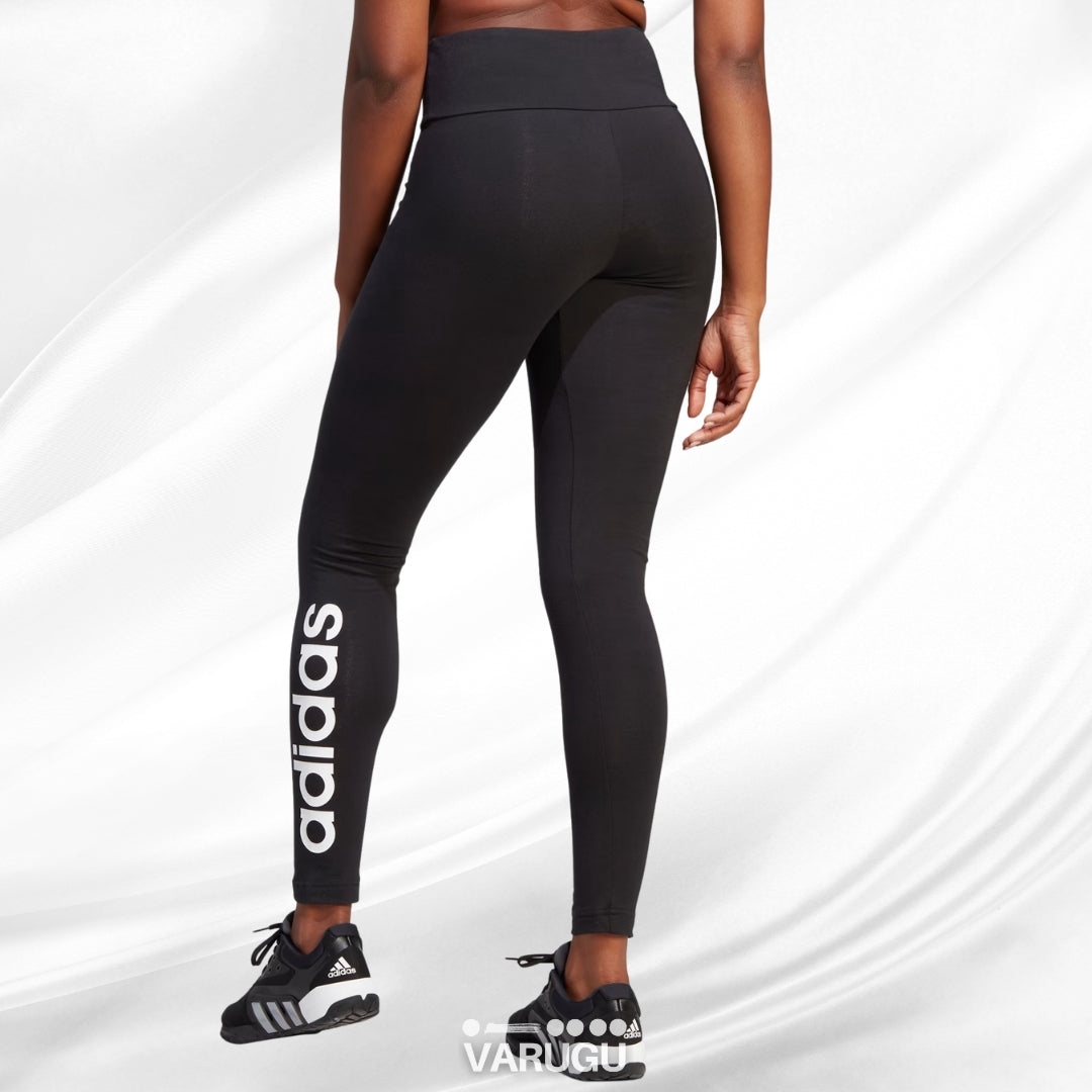 Leggings deportivos ADIDAS | Ajuste perfecto | Negro con blanco