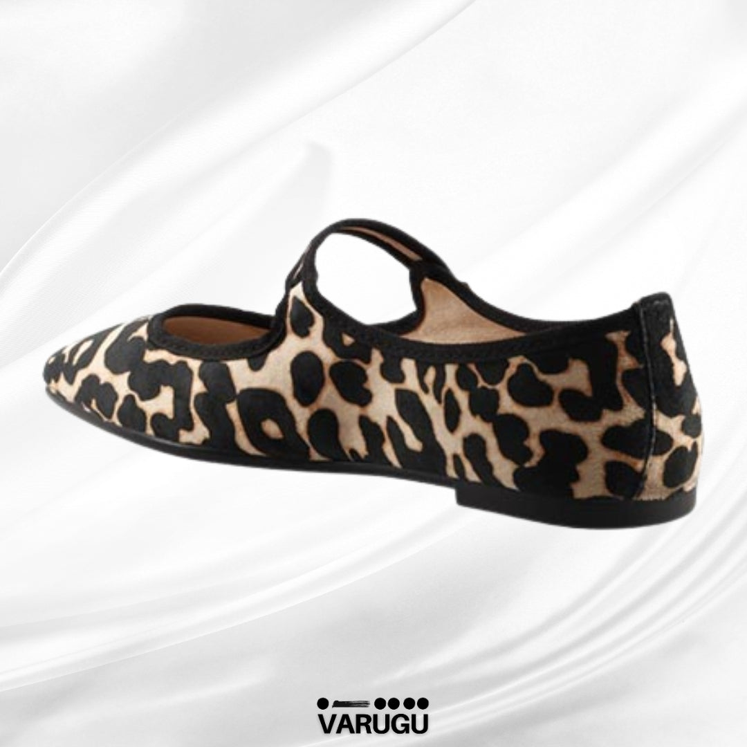 Flats cómodos animal print para dama