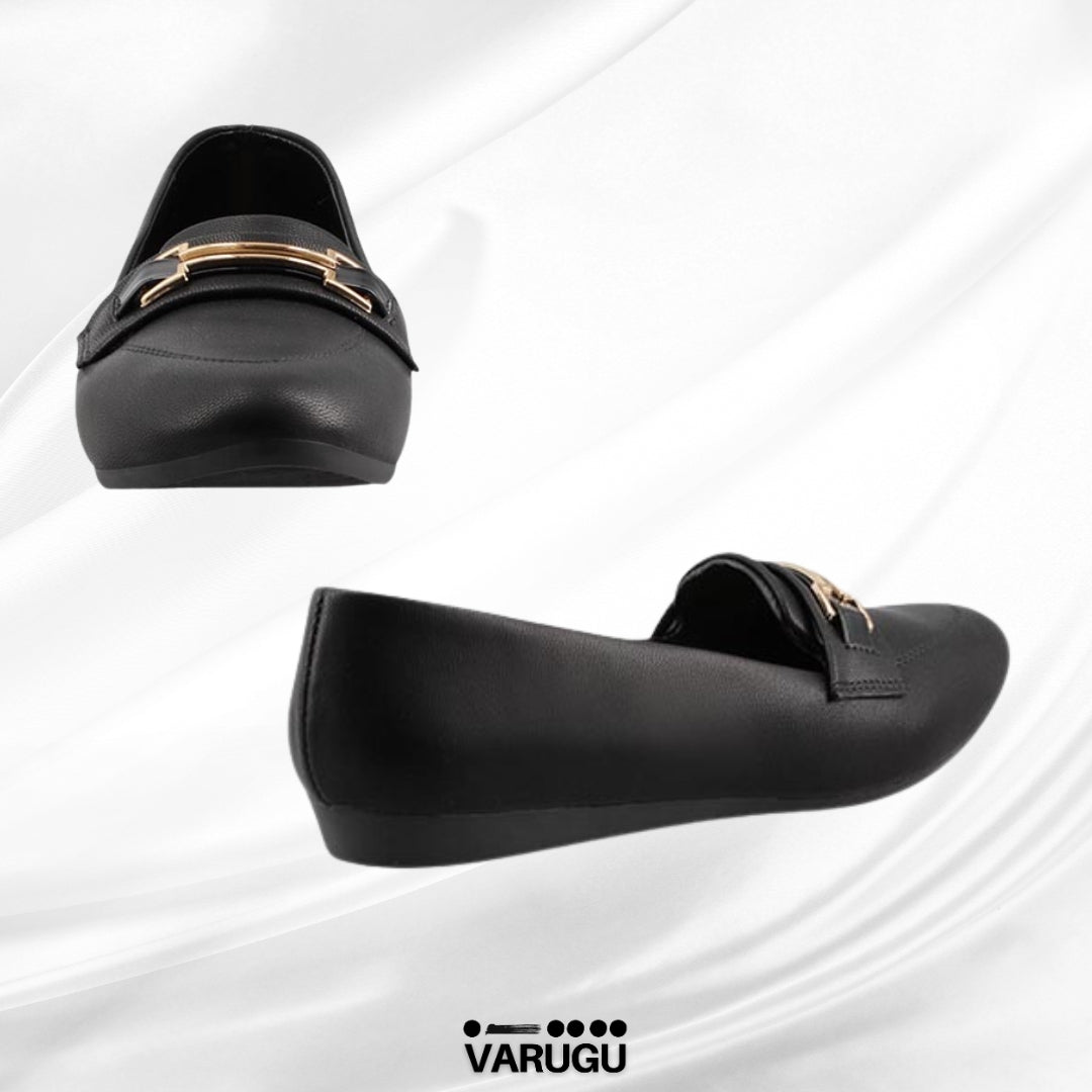 Flats sofisticados color negro para dama