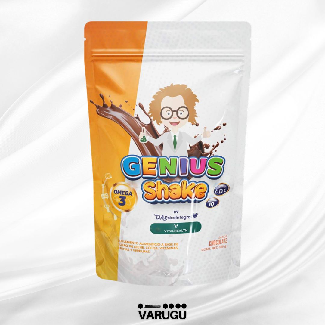 Proteína sabor Chocolate Genius Shake para niños